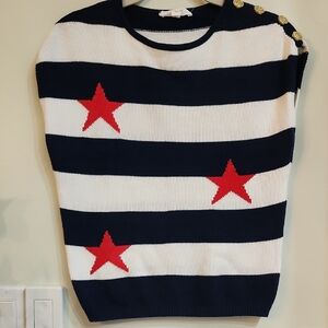 Brit NY Patriotic Striped Sweater